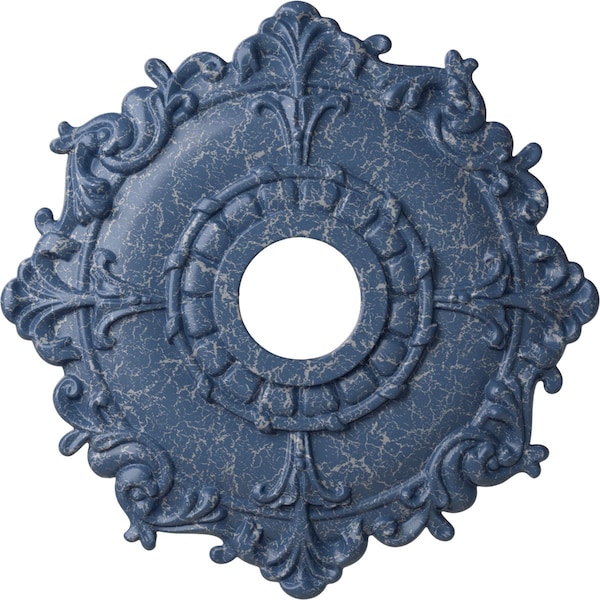 Ekena Millwork Riley Ceiling Medallion (Fits Canopies up to 4 5/8"), 18"OD x 3 1/2"ID x 1 1/2"P, Americana Crackle CM18RLAMC - main
